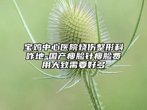 寶雞中心醫(yī)院燒傷整形科咋地-國產(chǎn)瘦臉針瘦臉費(fèi)用大致需要好多