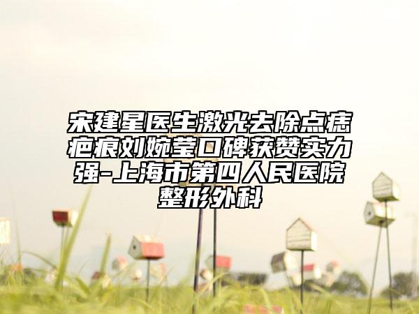 宋建星醫(yī)生激光去除點(diǎn)痣疤痕劉婉瑩口碑獲贊實(shí)力強(qiáng)-上海市第四人民醫(yī)院整形外科