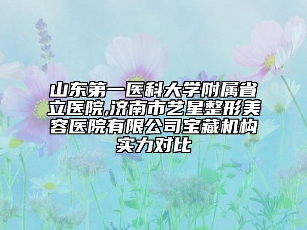山東第一醫(yī)科大學附屬省立醫(yī)院,濟南市藝星整形美容醫(yī)院有限公司寶藏機構實力對比