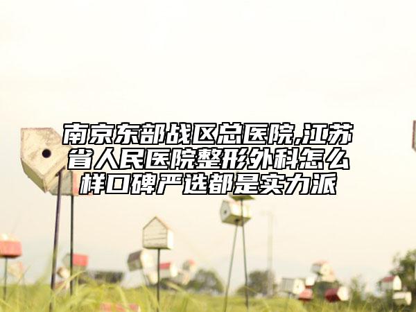 南京東部戰(zhàn)區(qū)總醫(yī)院,江蘇省人民醫(yī)院整形外科怎么樣口碑嚴(yán)選都是實(shí)力派