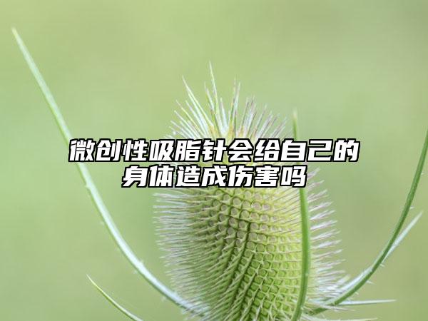 微創(chuàng)性吸脂針會(huì)給自己的身體造成傷害嗎