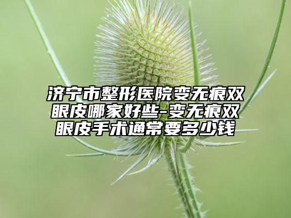 濟寧市整形醫(yī)院變無痕雙眼皮哪家好些-變無痕雙眼皮手術(shù)通常要多少錢