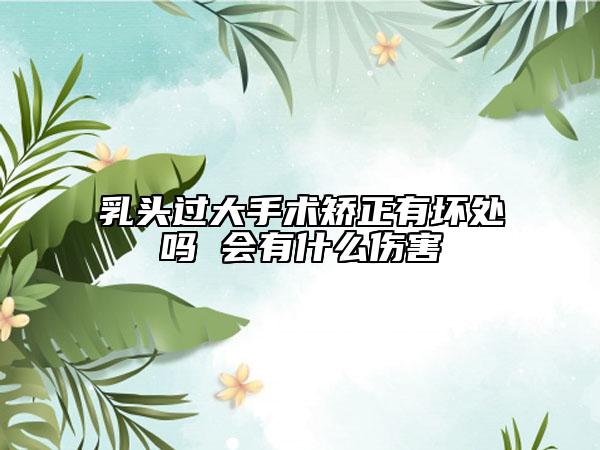 乳頭過(guò)大手術(shù)矯正有壞處嗎 會(huì)有什么傷害