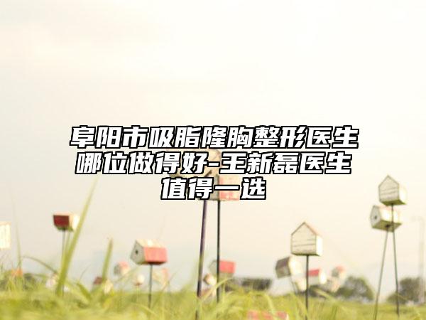 阜陽(yáng)市吸脂隆胸整形醫(yī)生哪位做得好-王新磊醫(yī)生值得一選