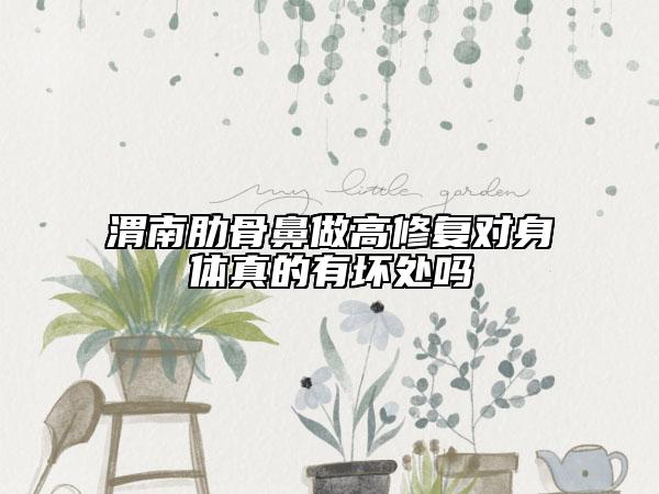 渭南肋骨鼻做高修復對身體真的有壞處嗎